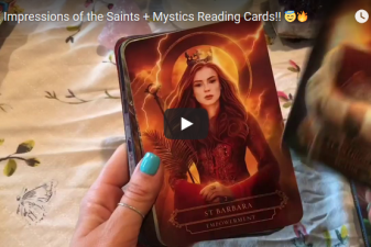 Saints and Mystics Reading Cards unboxing
